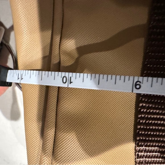 Jon Hart | Khaki Insulated Tote w/ Sherpa Bottle Sleeves champagne tote wine bag - Picture 11 of 12